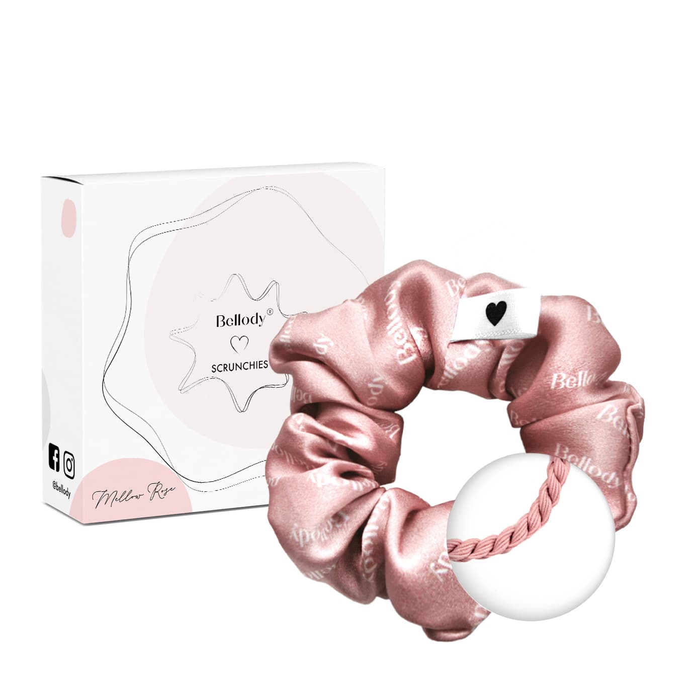 Bellody Scrunchies Seide Rosa